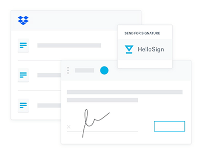Seamless eSignature workflows with Dropbox and HelloSign