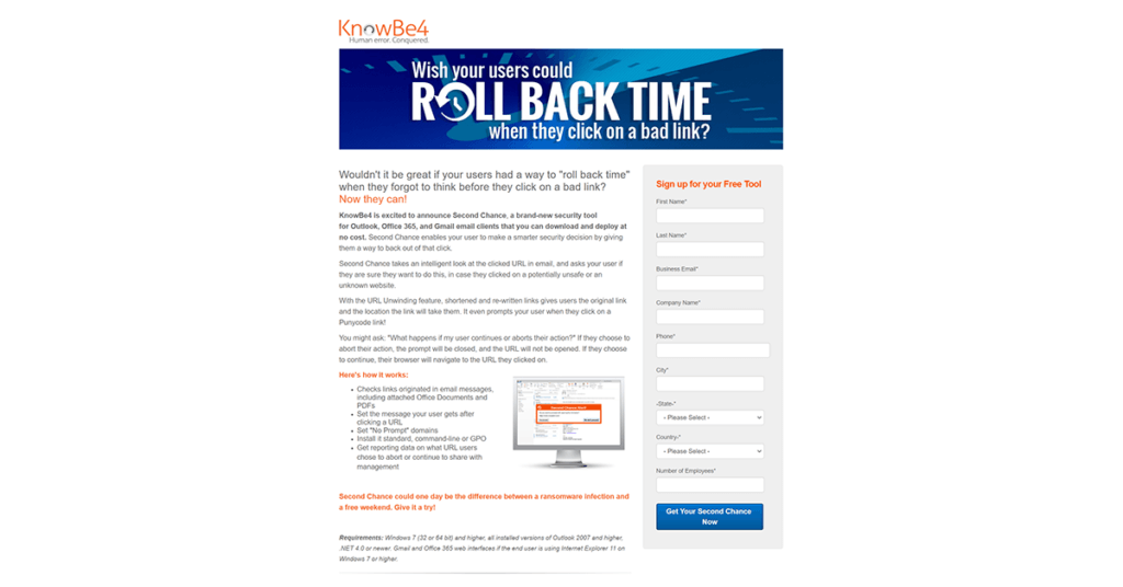 Wish your users could ROLL BACK TIME when they click on a bad link?