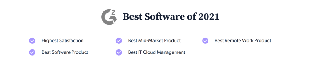 G2 Best Software of 2021